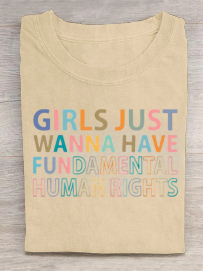 Girls Just Wanna Have Fundamental Human Rights Shirt