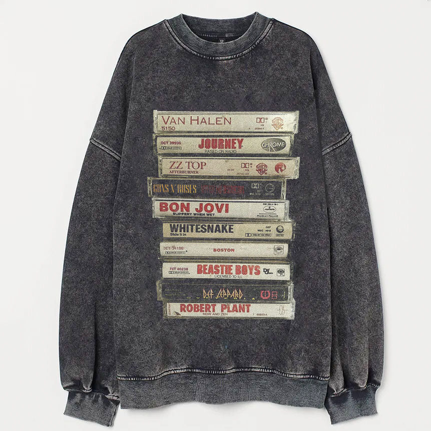 Vintage Rock Cassettes Sweatshirt/T-shirt-lovefitte