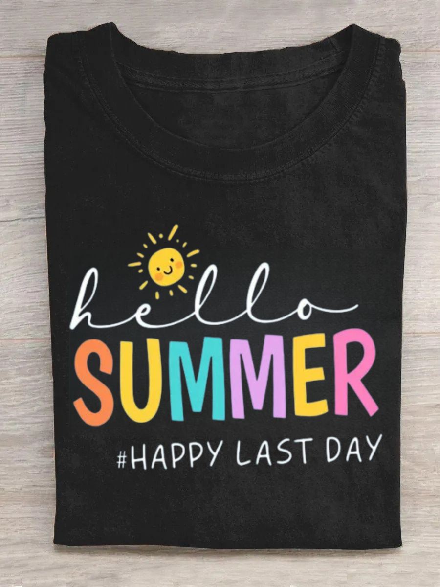 Hello Summer Happy Last Day Tshirt