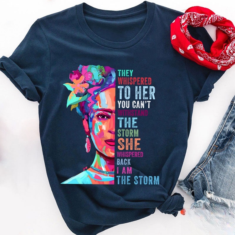 They Whispered To Her You Can't Withstand The Storm Teacher T-Shirt