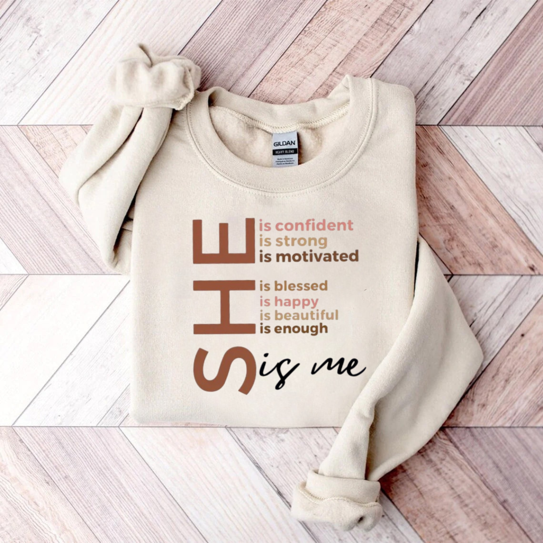She Is Me Black History Month Teacher Sweatshirt