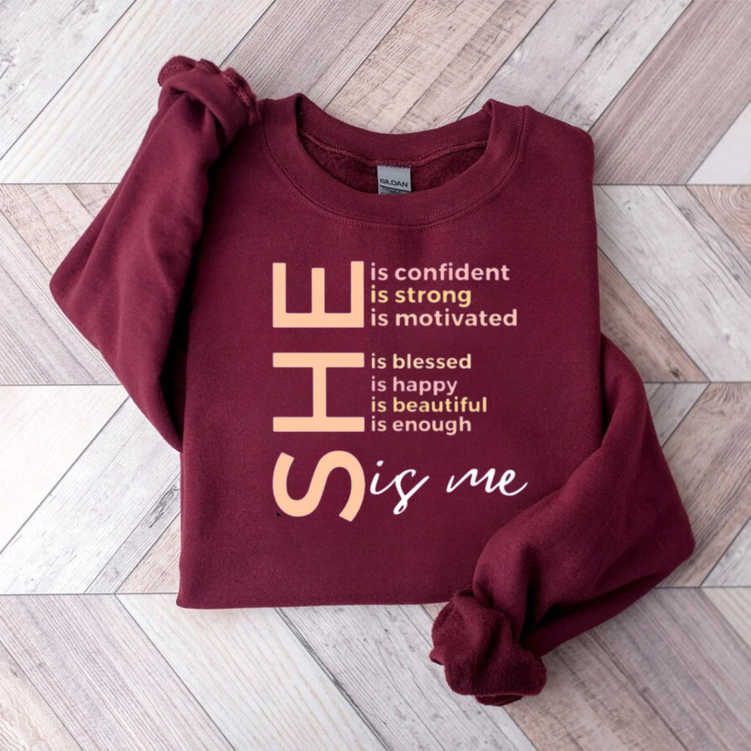 She Is Me Black History Month Teacher Sweatshirt