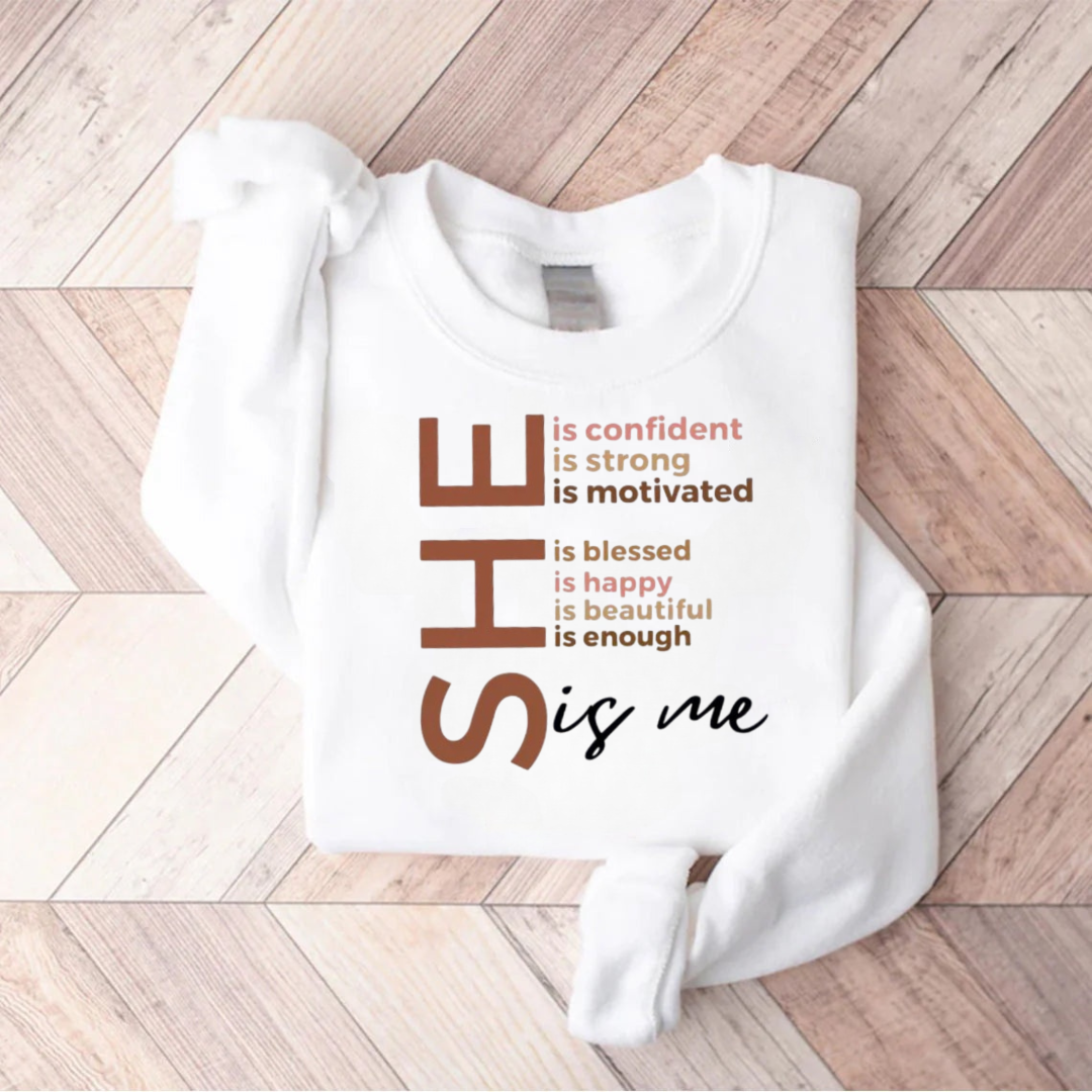 She Is Me Black History Month Teacher Sweatshirt
