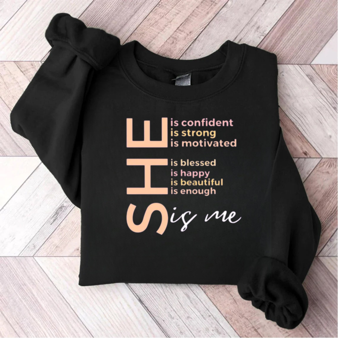 She Is Me Black History Month Teacher Sweatshirt