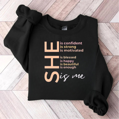 She Is Me Black History Month Teacher Sweatshirt