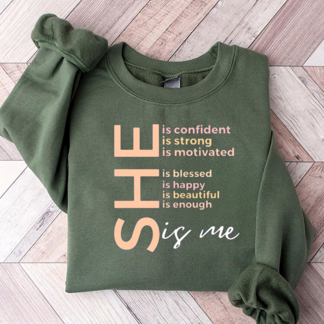 She Is Me Black History Month Teacher Sweatshirt