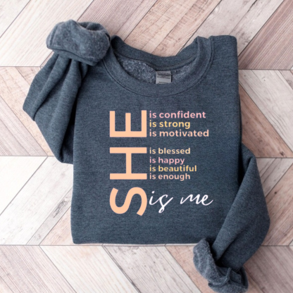 She Is Me Black History Month Teacher Sweatshirt
