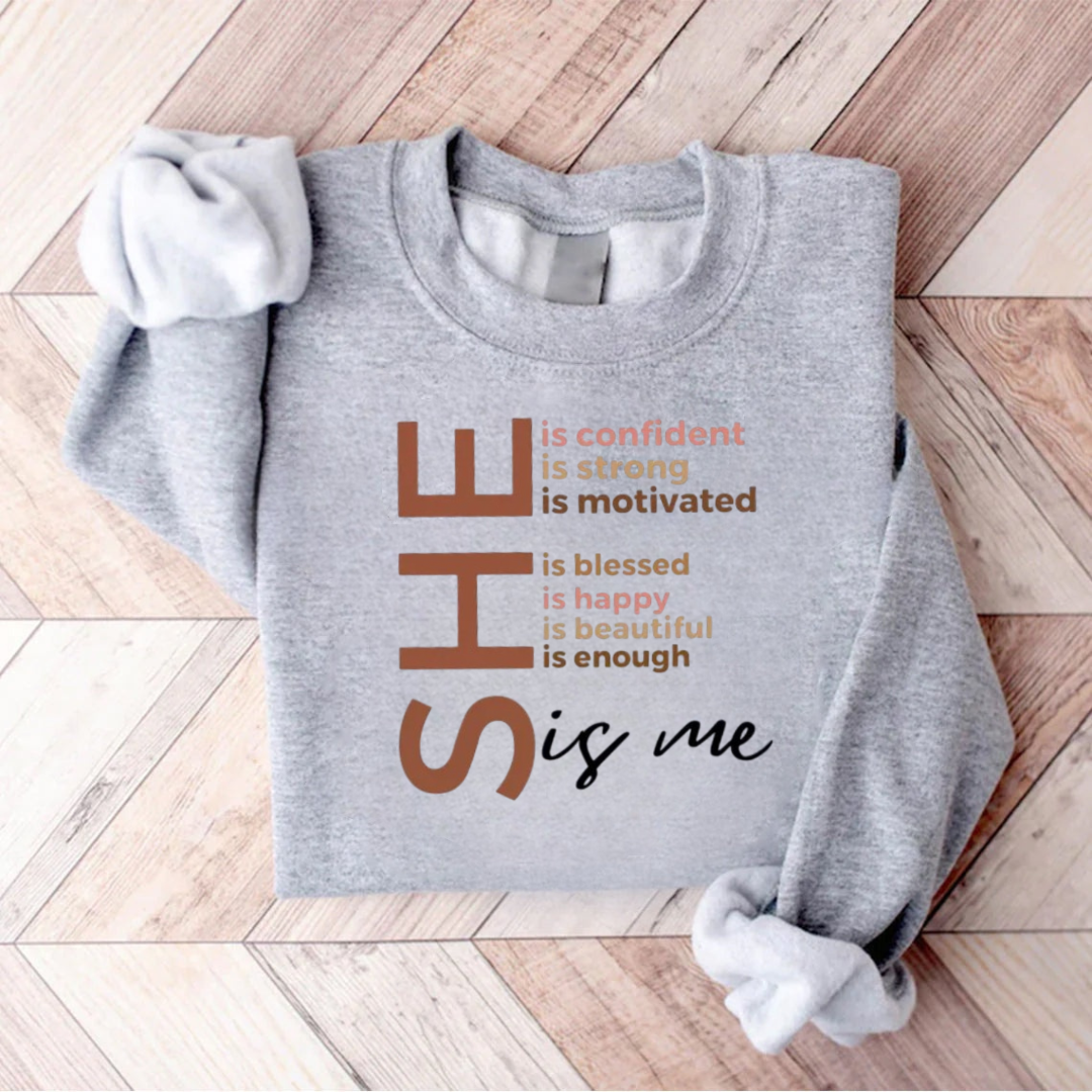 She Is Me Black History Month Teacher Sweatshirt
