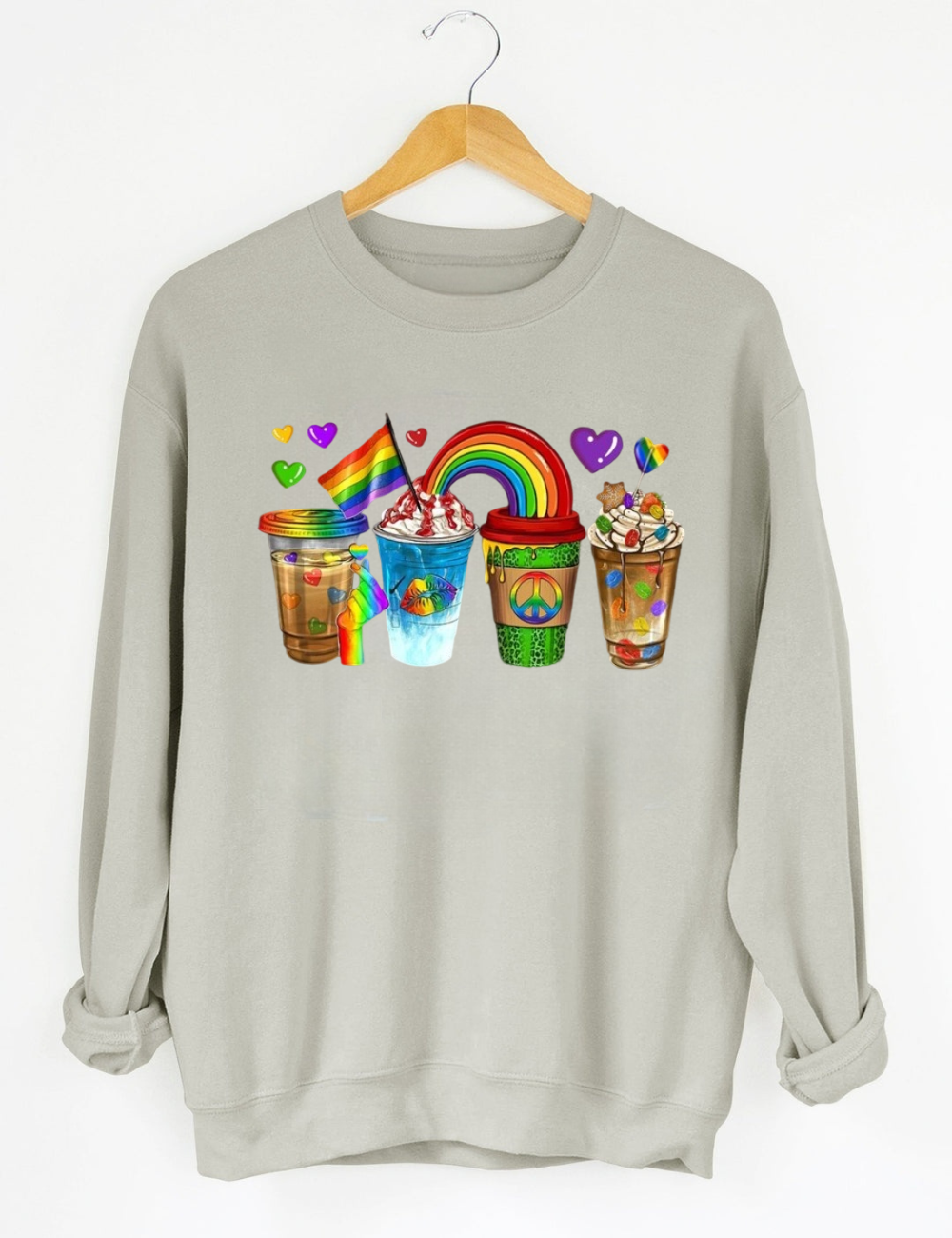 Pride Coffee Cups Sweatshirt & Hoodie