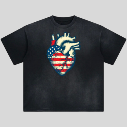 USA Heart Tshirt