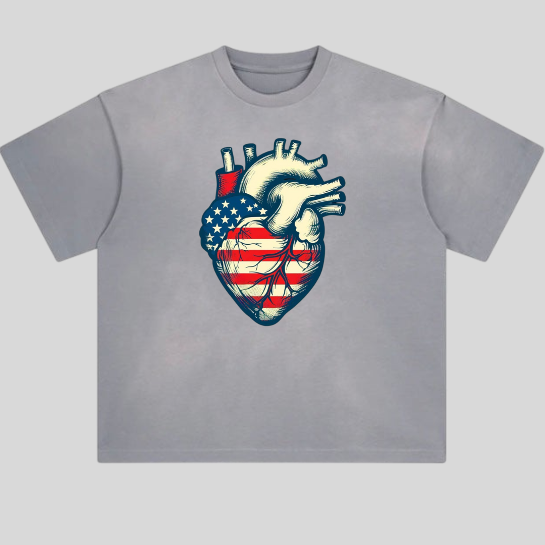 USA Heart Tshirt