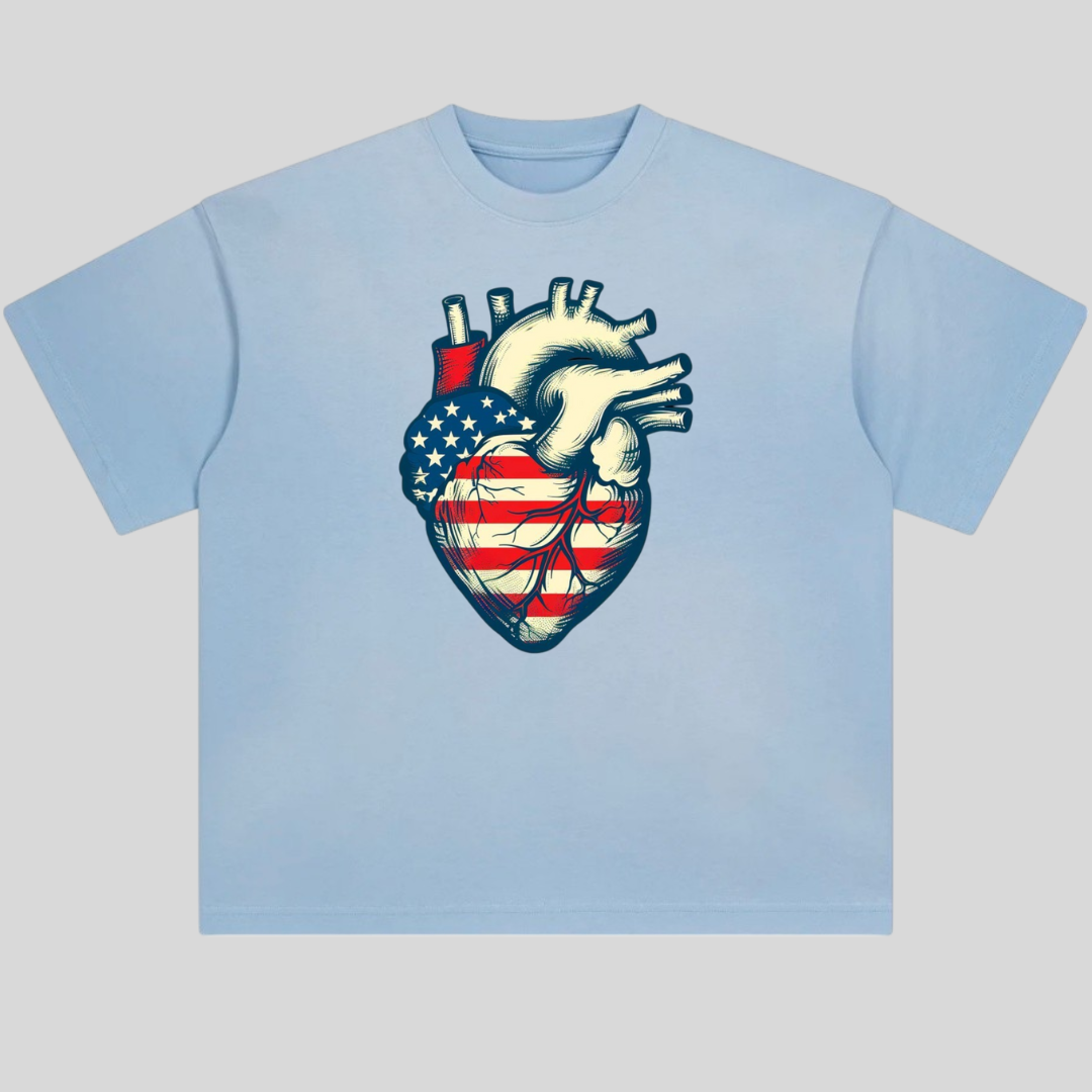 USA Heart Tshirt