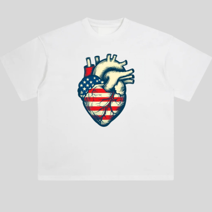 USA Heart Tshirt