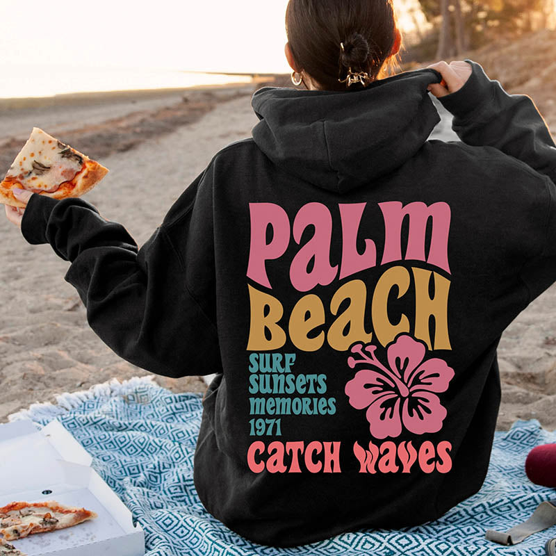 Palm Beach Women's Aesthetic Hoodie-lovefitte