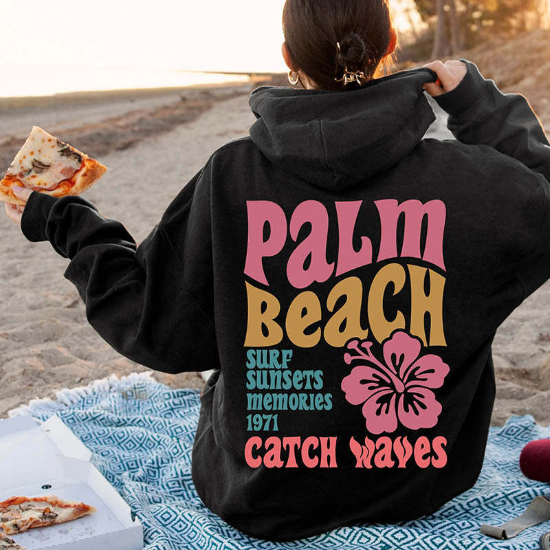 Palm Beach Women's Aesthetic Hoodie-lovefitte