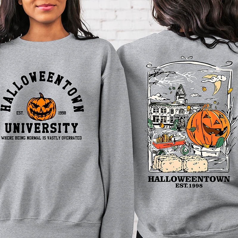 Halloweentown Est 1998 Back and Front Sweatshirt