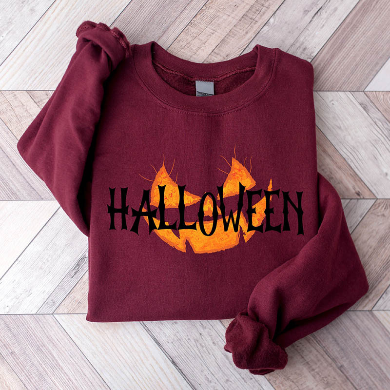 Halloween Pumpkin Face Sweatshirt