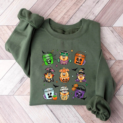 Spooky Nuggets Meal Bucket Halloween Sweatshirt