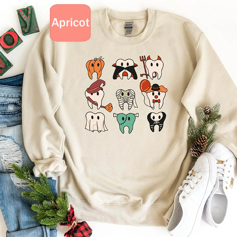 Funny Halloween Trick or Teeth Sweatshirt