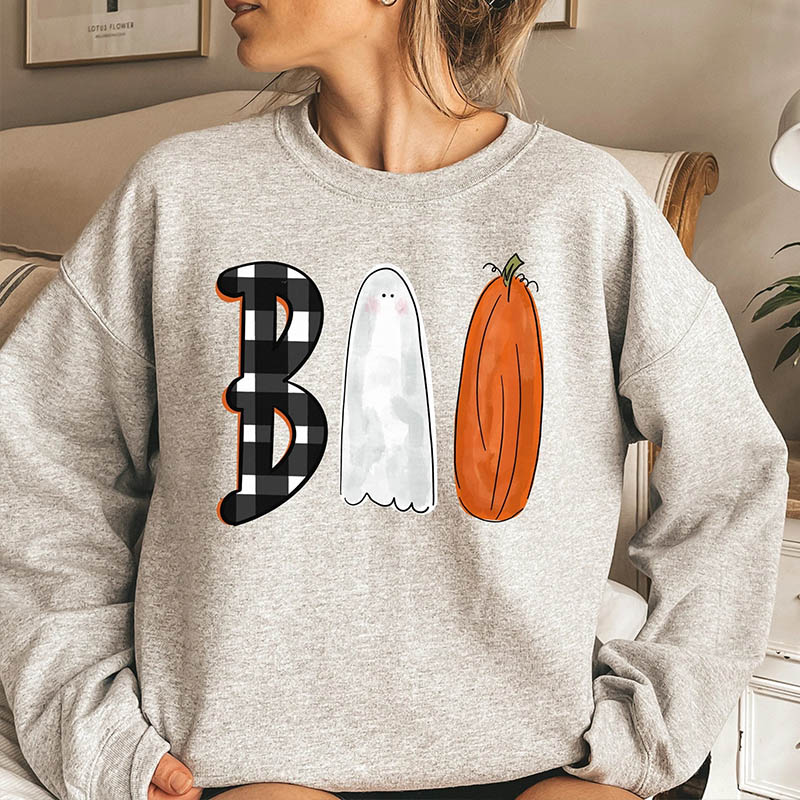BOO Halloween Crewneck Sweatshirt