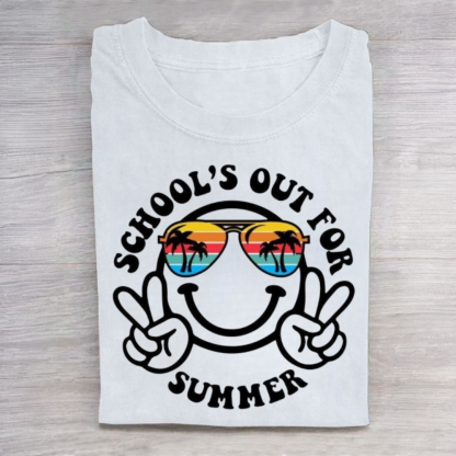 School's Out for Summer Smiley Face Tshirt