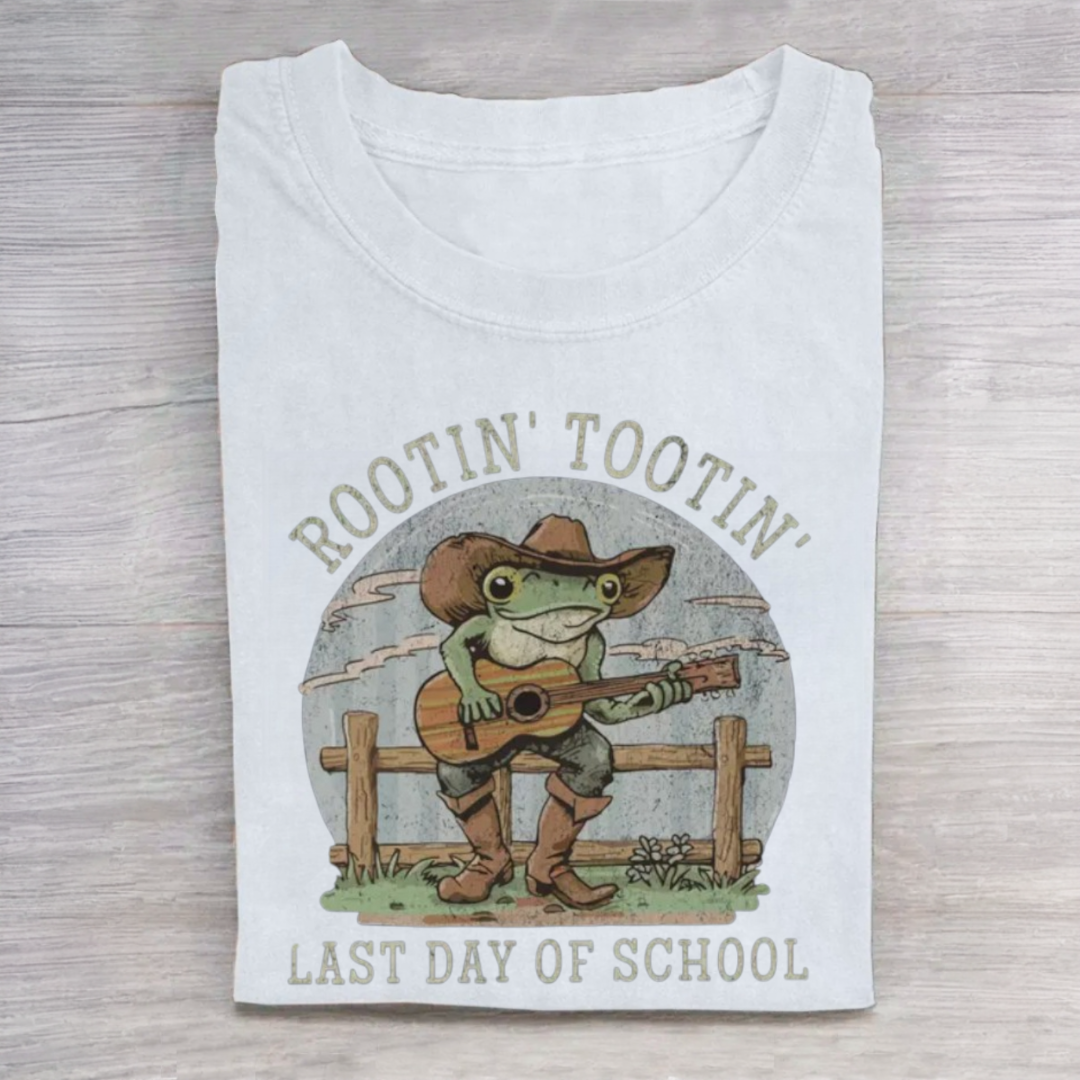 Cute Frog Happy Last Day of School Tshirt