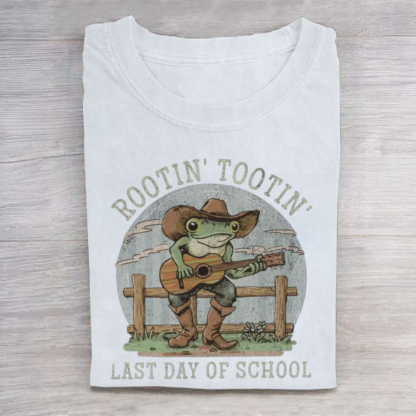 Cute Frog Happy Last Day of School Tshirt