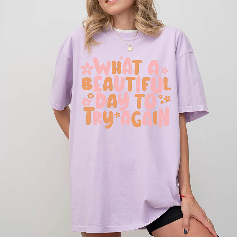 It's A Beautiful Day Oversized T-Shirt-lovefitte