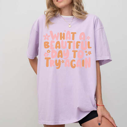 It's A Beautiful Day Oversized T-Shirt-lovefitte