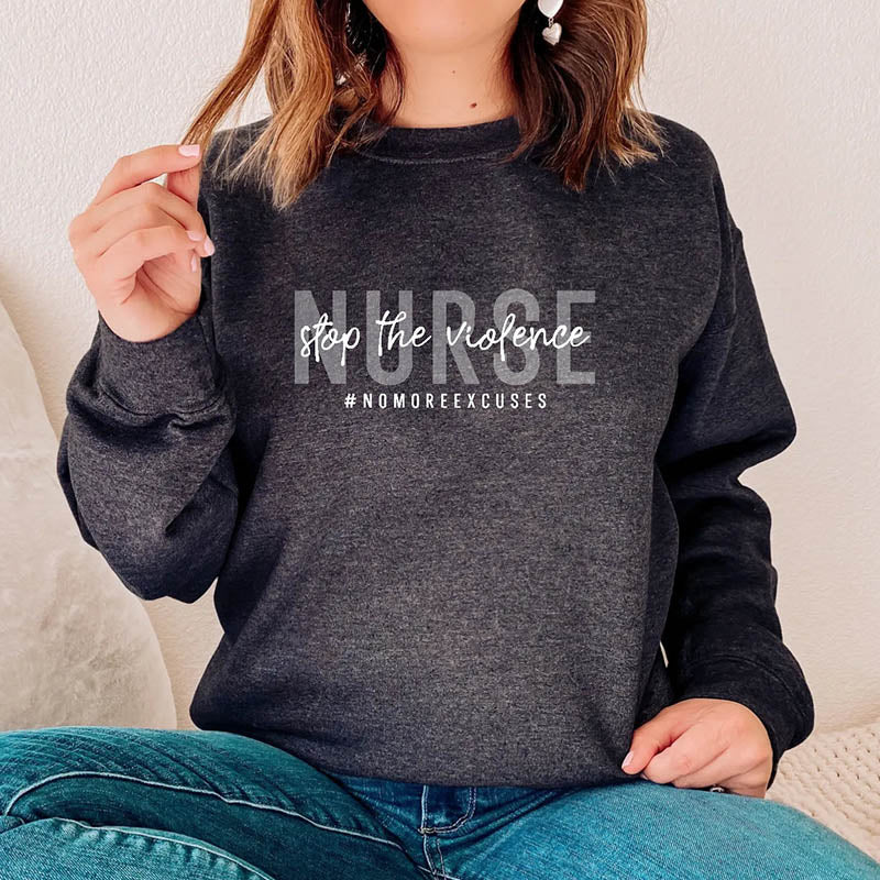 Nurse Stop The Violence Sweatshirt-lovefitte