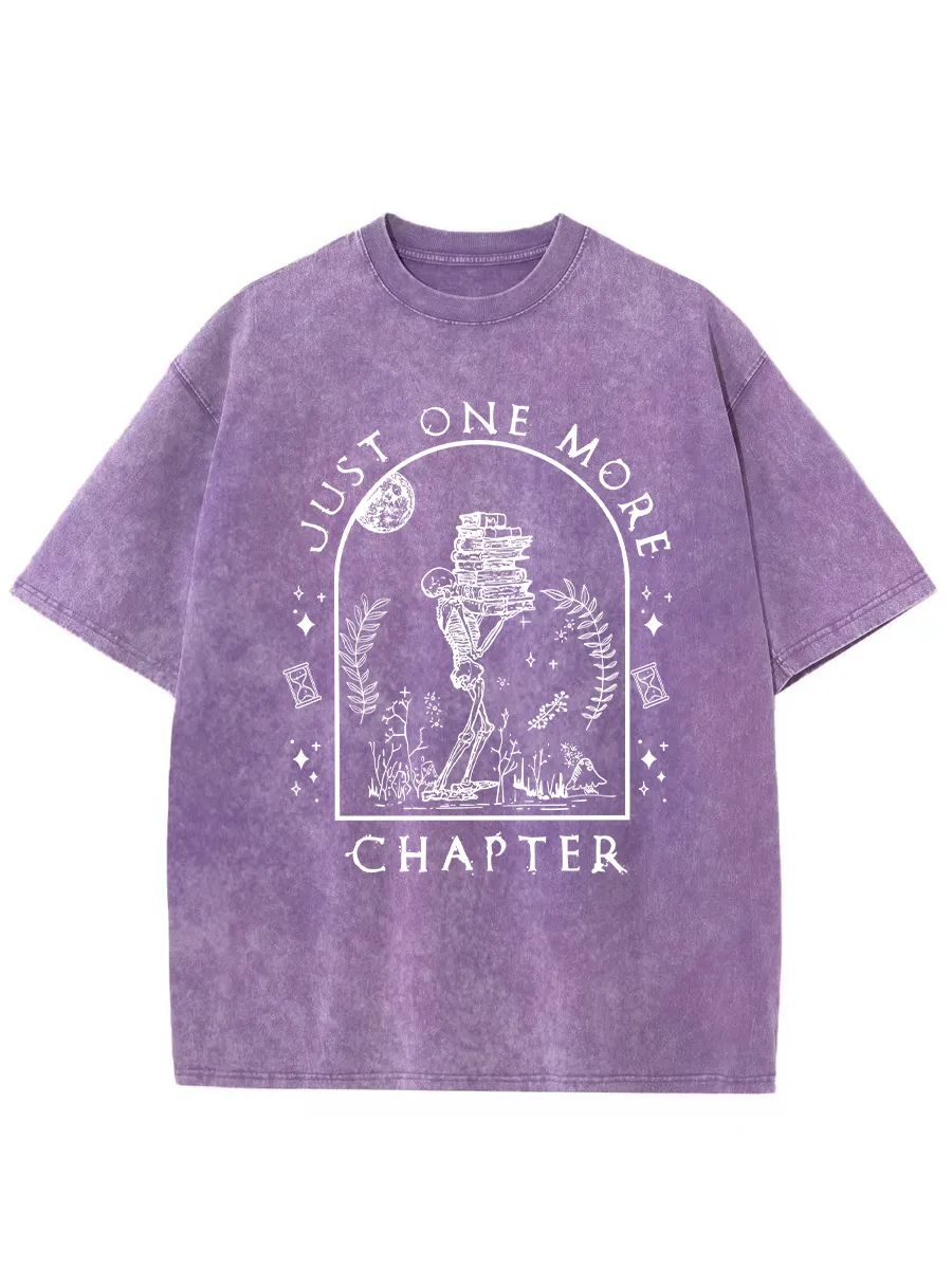 Vintage Just One More Chapter Novel Washed T-Shirt