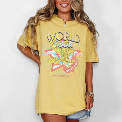 Old School Band Eagle T-Shirt-lovefitte