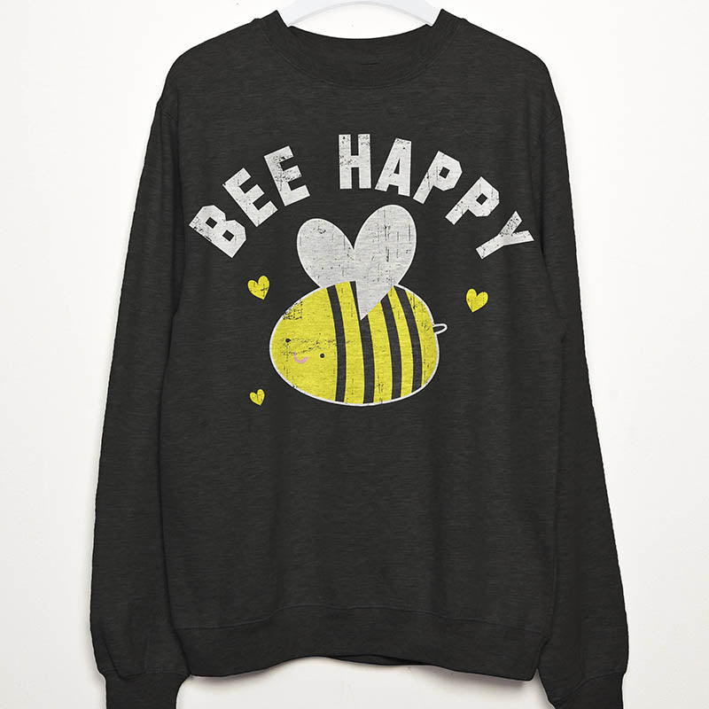 Bee Happy Sweatshirt-lovefitte
