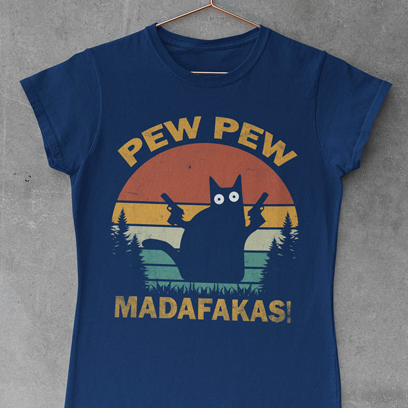 Funny Crazy Cat T-Shirt-lovefitte