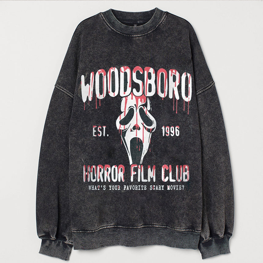 Woodsboro Horror Club Sweatshirt-lovefitte