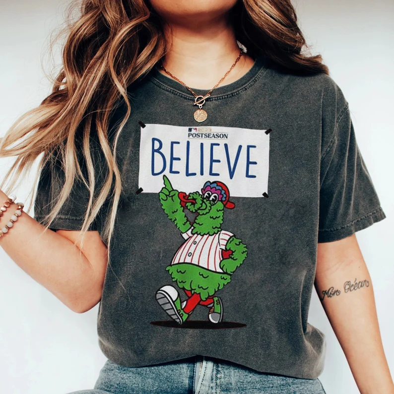 Philadelphia Phillies "Believe" Postseason 2023 T-Shirt-lovefitte