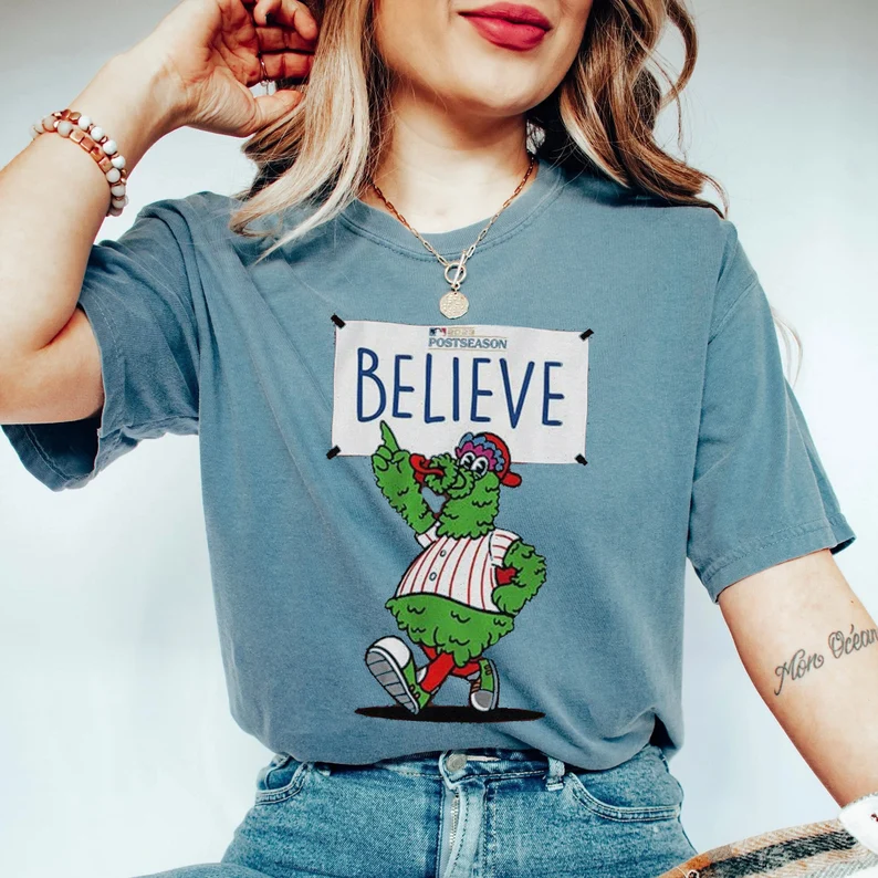 Philadelphia Phillies "Believe" Postseason 2023 T-Shirt-lovefitte