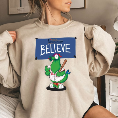 Philadelphia Phillies "Believe" Postseason 2023 Sweatshirt-lovefitte