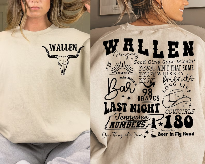 Retro Wallen Bull Skull Sweatshirts-lovefitte