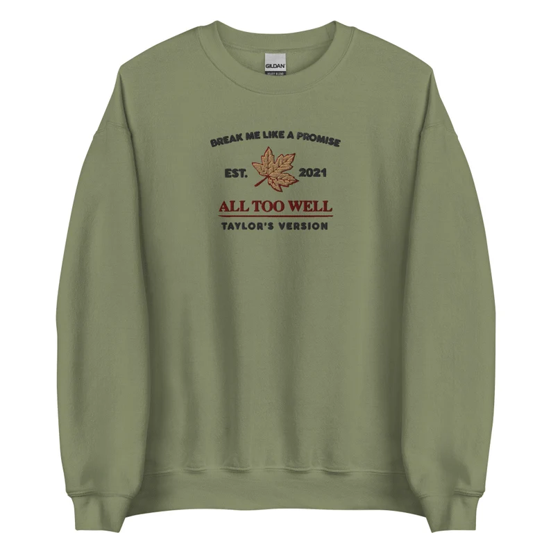 All Too Well Embroidered Sweatshirt-lovefitte