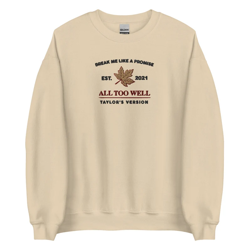 All Too Well Embroidered Sweatshirt-lovefitte