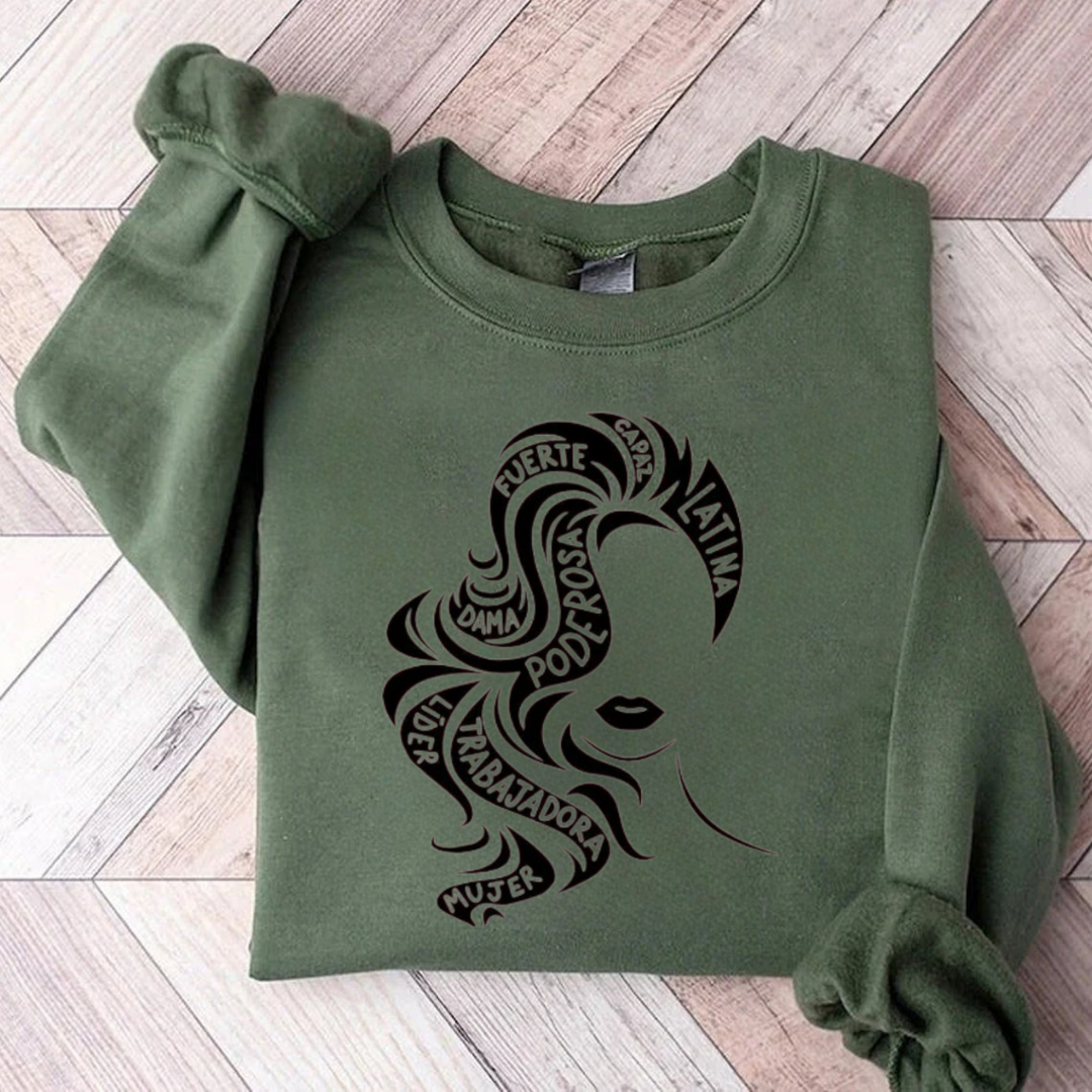 Empowered Latina Chicana Spanish Sweatshirt