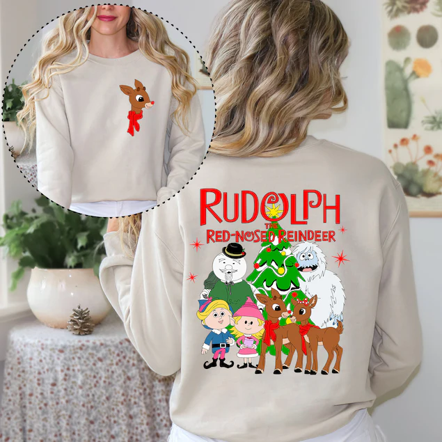 Christmas Reindeer Sweatshirt-lovefitte
