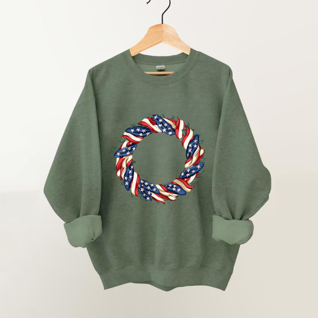 USA Wreath Sweatshirt