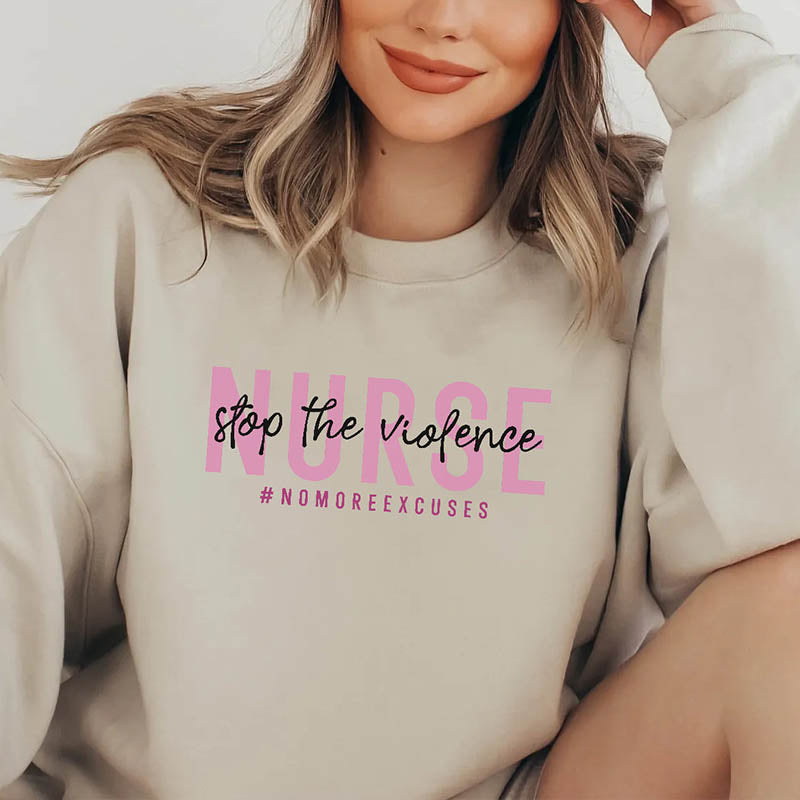 Nurse Stop The Violence Sweatshirt-lovefitte