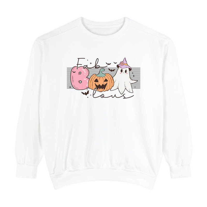 FaBOOlous Ghosts Bats Pumpkins Sweatshirt