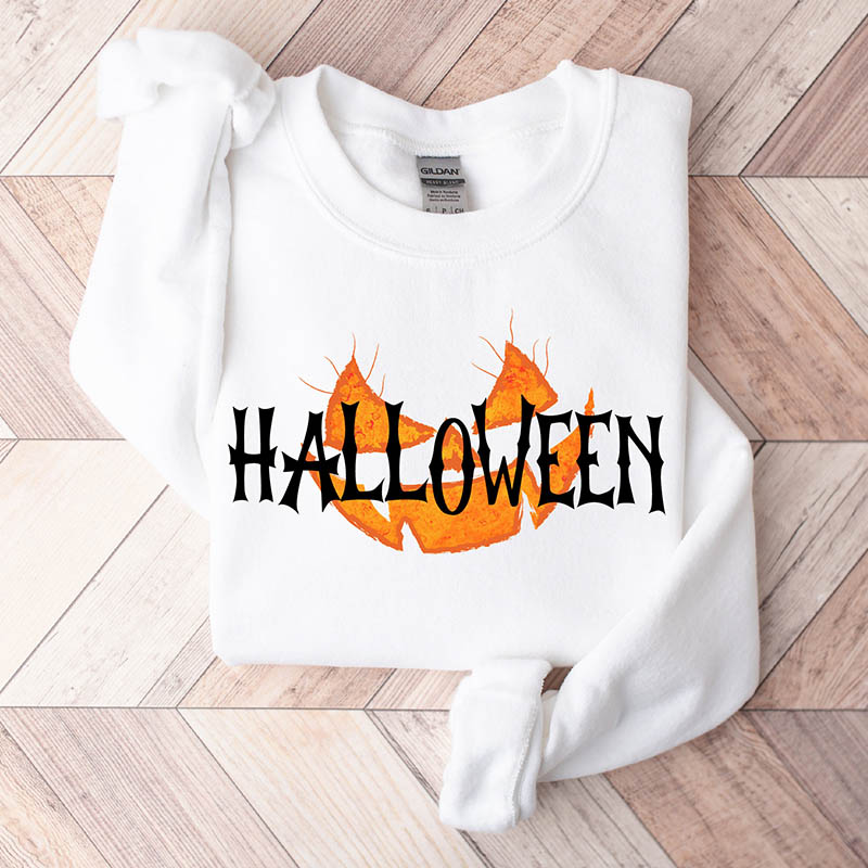 Halloween Pumpkin Face Sweatshirt