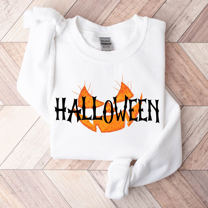 Halloween Pumpkin Face Sweatshirt