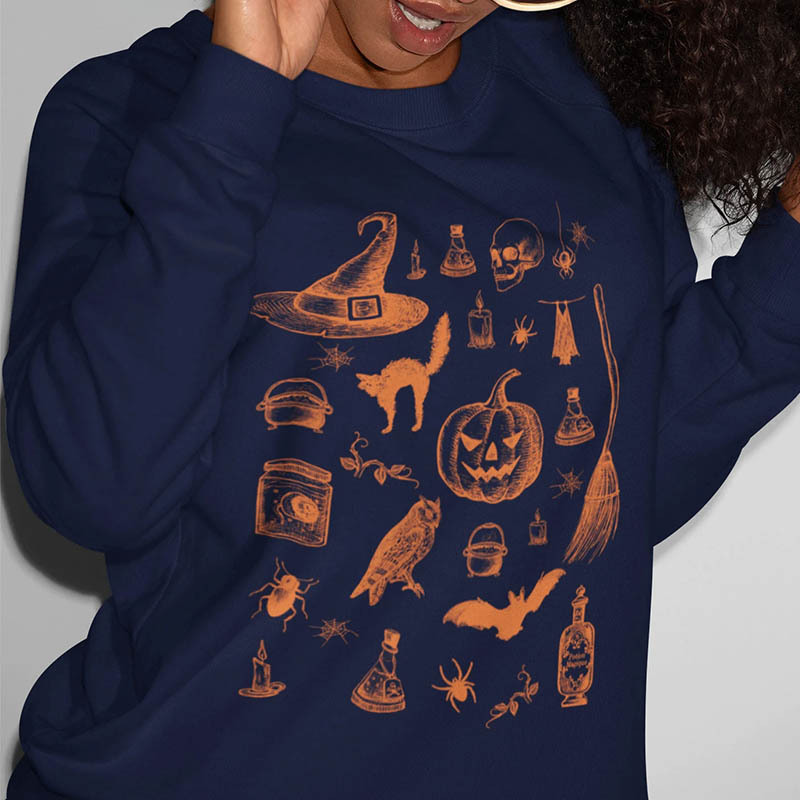 Halloween Pumpkin Spooky October Unisex Sweatshirt