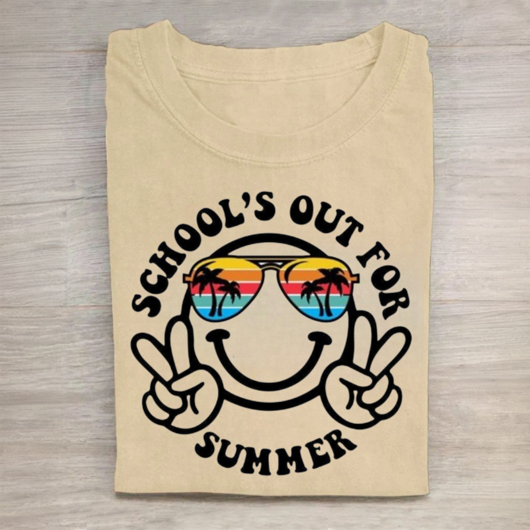 School's Out for Summer Smiley Face Tshirt